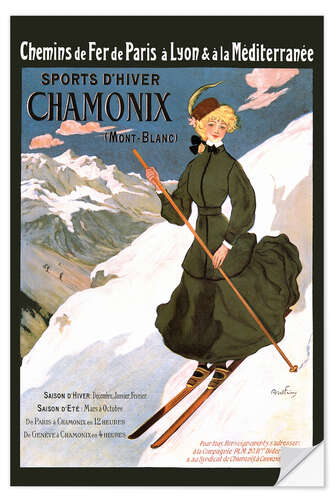 Wandsticker Abel Faivre Sports D'Hiver Chamonix
