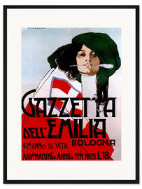 Gerahmter Kunstdruck Gazzetta dell'emilia