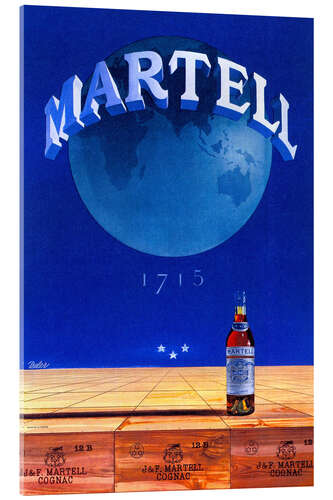 Acrylic print Martell Cognac