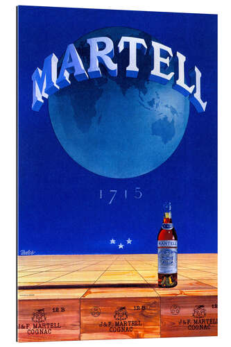 Cuadro de plexi-alu Martell Cognac