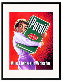 Gerahmter Kunstdruck Persil - Aus Liebe zur Wäsche