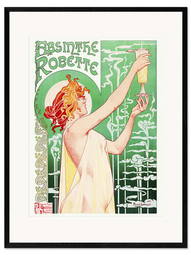 Impresión de arte enmarcada Absinthe Robette