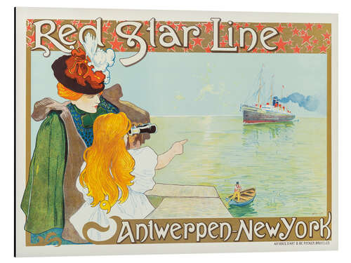 Alubild Red Star Line, Antwerpen-NY