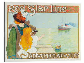 Galleritryk Red Star Line, Antwerpen-NY