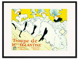 Gerahmter Kunstdruck Troupe de Mlle Églantine