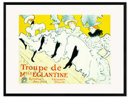 Framed art print Troupe de Mlle Eglantine