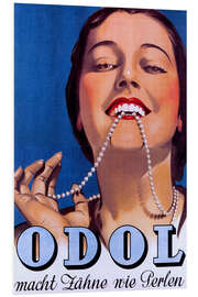 Foam board print Odol makes teeth like pearls