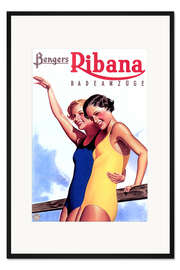 Gerahmter Kunstdruck Bengers Ribana Badeanzüge