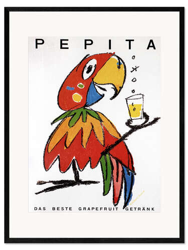 Gerahmter Kunstdruck Pepita