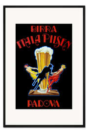 Gerahmter Kunstdruck Birra Itala Pilsen