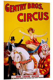 Foam board print Gentry Bros  Circus