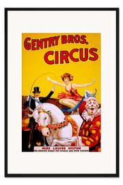 Gerahmter Kunstdruck Gentry Bros  Circus