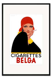 Gerahmter Kunstdruck Zigaretten Belga