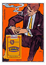 Wall print  Reval Naturrein Cigaretten - Vintage Advertising Collection