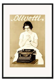 Gerahmter Kunstdruck Olivetti