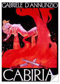 Wandsticker Gabriele D'Annunzio, Cabiria