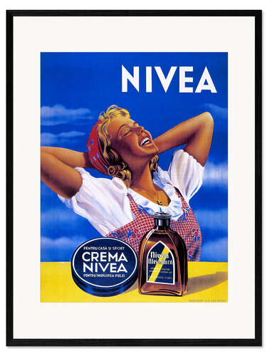 Gerahmter Kunstdruck Nivea