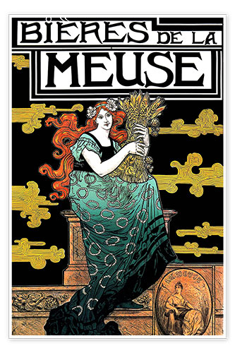 Poster Bières de la Meuse – Marc Auguste Bastard