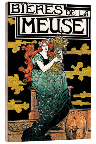 Obraz na drewnie Bieres de la Meuse – Marc Auguste Bastard