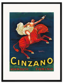 Gerahmter Kunstdruck Cinzano Vermouth Torino