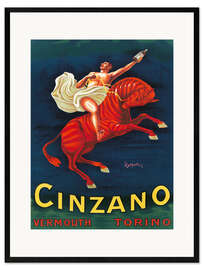 Impression artistique encadrée Cinzano Vermouth Torino
