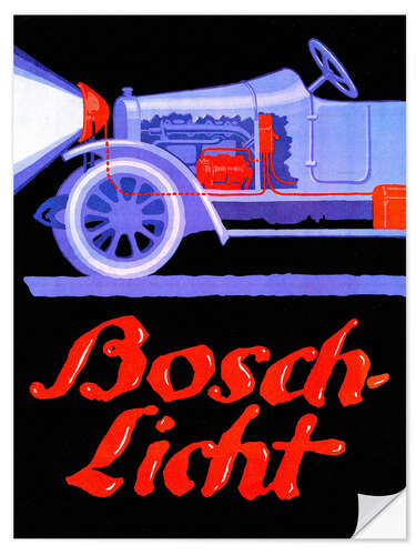 Selvklæbende plakat Bosch light