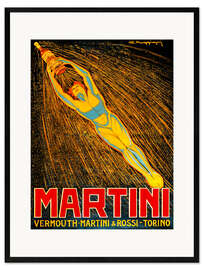 Kehystetty taidepainatus Vermouth Martini