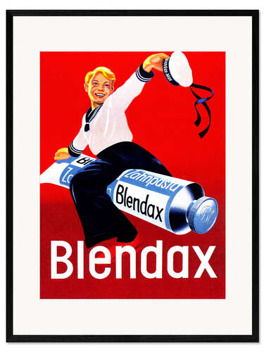 Framed art print Blendax toothpaste
