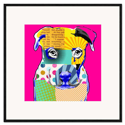 Framed art print Pop Art Bulldogge