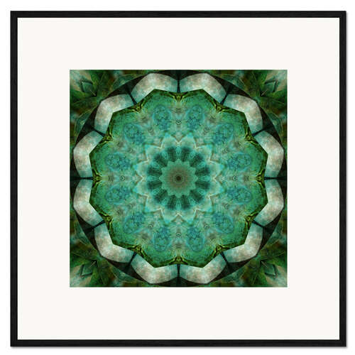 Framed art print Mandala Healing flow