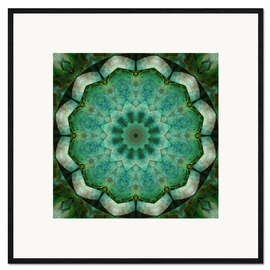 Framed art print Mandala Healing flow