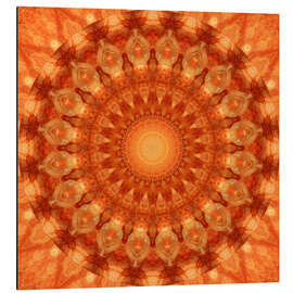 Magnettafel Mandala orange