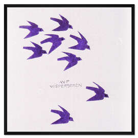 Gerahmter Kunstdruck Bilderbuch - Auf Wiedersehen