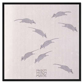 Gerahmter Kunstdruck Mäuse