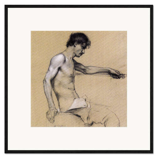 Framed art print Male nude study