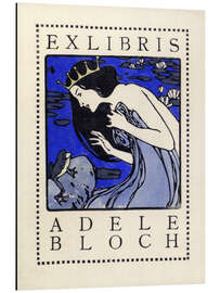 Alubild Exlibris für Adele Bloch