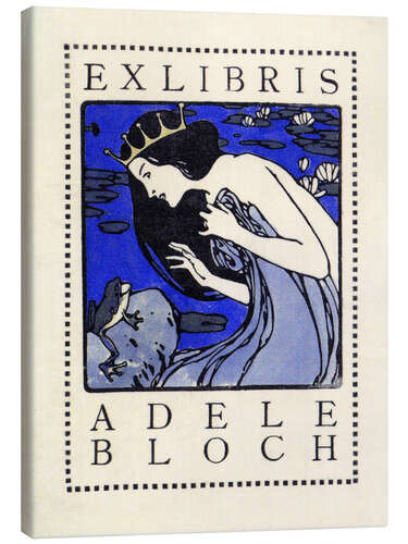 Tableau sur toile Exlibris Adele Bloch