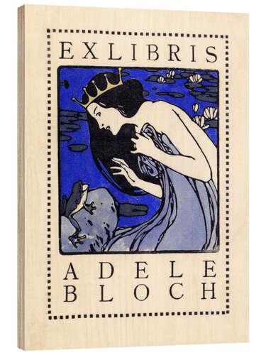 Trätavla Bookplate for Adele Bloch