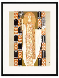 Gerahmter Kunstdruck Möbelfirma Kohn (Detail)