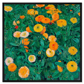 Gerahmter Kunstdruck Ringelblumen