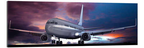 Galleriprint Take off for passenger aircraft in the evening