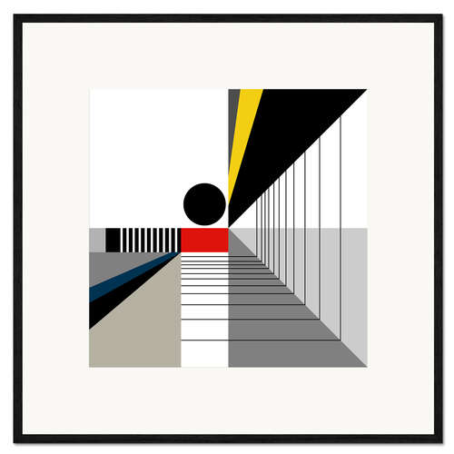 Ingelijste kunstdruk Black point