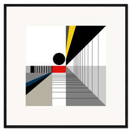 Ingelijste kunstdruk Black point