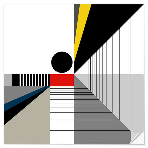 Sticker mural Point noir