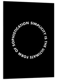 Magnettafel Simplicity is the ultimate form of sophistication (da Vinci)