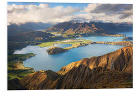 Foam board print Wanaka Mountains