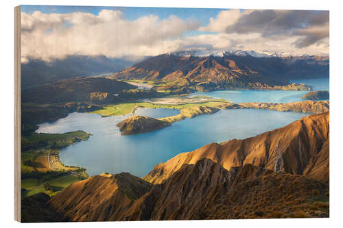 Obraz na drewnie Wanaka Mountains