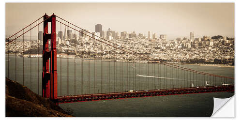 Vinilo para la pared Panorama de San Francisco