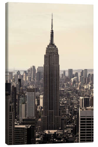 Leinwandbild Empire State Building Vintage