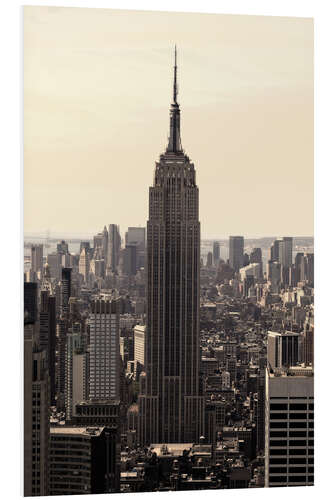 Hartschaumbild Empire State Building Vintage